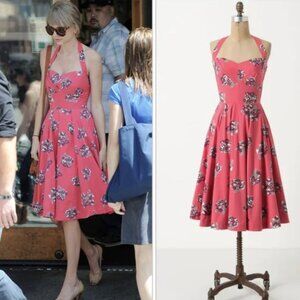 Girls from Savoy Anthropologie Akebon Floral Halter Dress